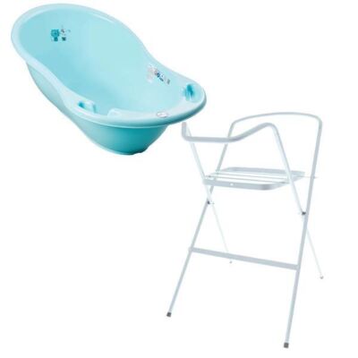 Black Friday 2022 Set cadita 86 cm Catel Verde + Suport metalic cadita - Tega Baby
