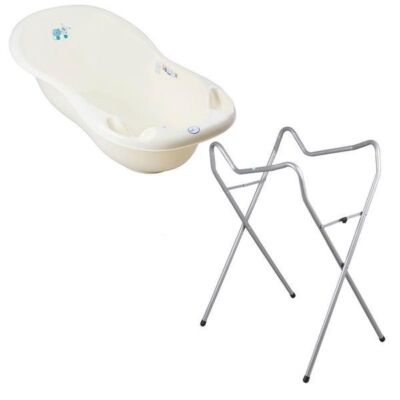 Black Friday 2022 Set cadita 86 cm + Suport universal metalic pk galben pal - Tega Baby