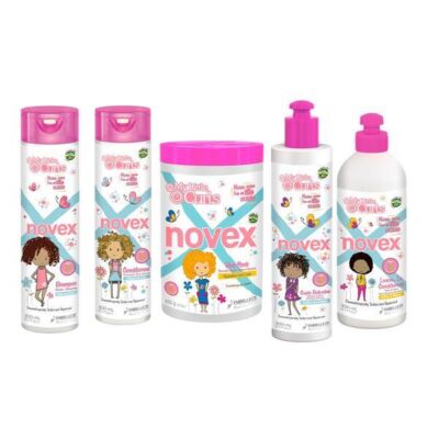 Black Friday 2022 Set cadou Par cret copii Novex Sampon300 ml + Balsam 300ml + Balsam fara clatire 300ml + Activator bucle 300ml + Masca 400g