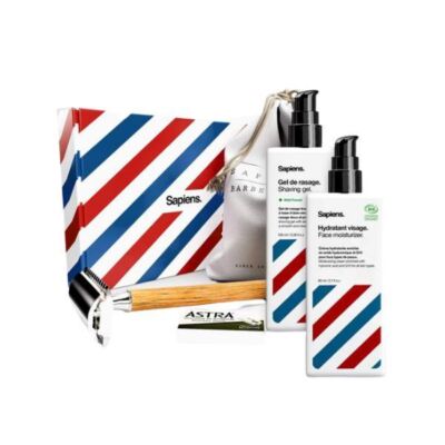 Black Friday 2022 Set cadou Sapiens pentru barbierit si ingrijire fata cu aparat clasic