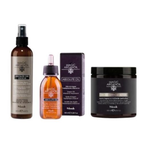Black Friday 2022 Set cadou Tratament Intens Nook Masca 250 ml + Spray 250 ml + Ulei Tratament 100 ml