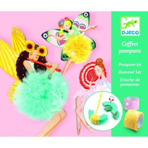 Black Friday 2022 Set lucru manual si desen - Zane pompom Djeco