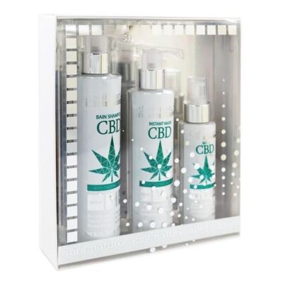 Black Friday 2022 Set produse ingrijire cu ulei organic din seminte de canepa pentru par CBD Abril et Nature (Sampon 250 ml