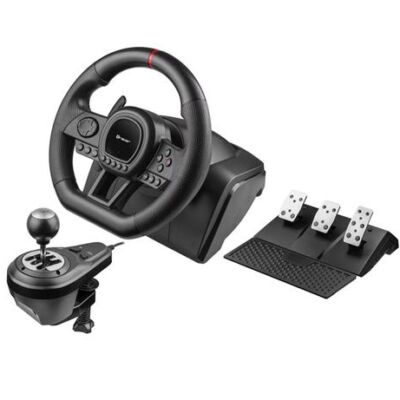 Black Friday Set volan cu pedale si schimbator Tracer SimRacer TRAJOY47345 GameZone
