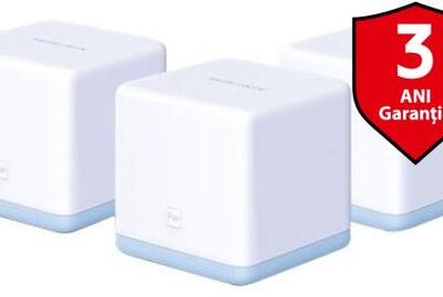 Black Friday 2022 Sistem wireless Mesh Complete Coverage - router Mercusys Halo S12(3-pack)