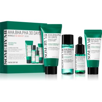 Black Friday Some By Mi AHA∙BHA∙PHA 30 Days Miracle AC SOS Kit set cadou impotriva acneei
