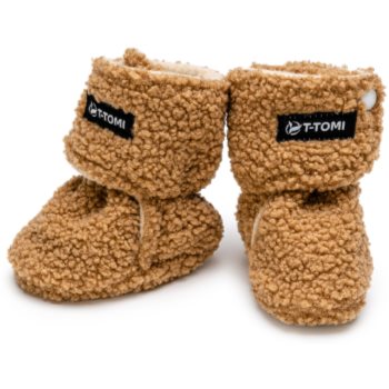 Black Friday 2022 T-TOMI TEDDY Booties Brown botoșei pentru copii