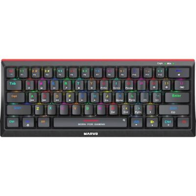 Black Friday Tastatura Gaming Marvo KG962G RGB Black Red Switch Mecanica
