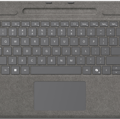 Black Friday Tastatura Microsoft Surface Pro compatibil cu Surface Pro 11/10/9/8 (Gri)