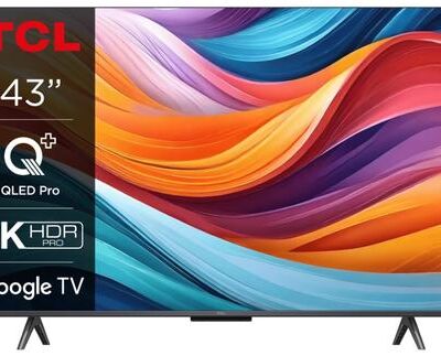 Black Friday Televizor QLED TCL 109 cm (43inch) 43T7B