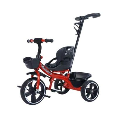 Black Friday 2024 Tricicleta cu maner de impins pentru copii intre 2 ani si 6 ani