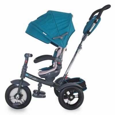 Black Friday 2022 Tricicleta multifunctionala cu roti gonflabile Coccolle Giro Plus Albastra
