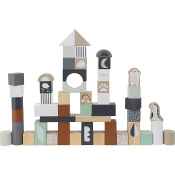 Black Friday Tryco Wooden Block Set 50 pcs jucarie din lemn