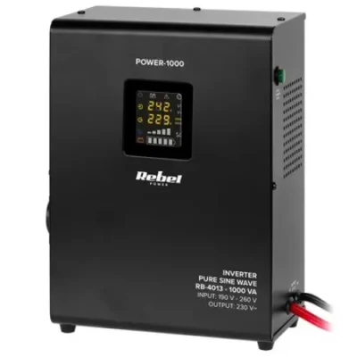 Black Friday 2022 UPS Centrale Sinus Pur 1000va 700w 12v Rebel (Negru)