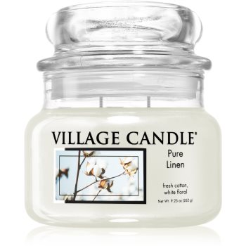 Black Friday 2022 Village Candle Pure Linen lumânare parfumată (Glass Lid)