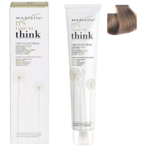 Black Friday 2022 Vopsea de Par Demi-permanenta cu Ulei de Argan - Maxxelle Think Hair Color Cream
