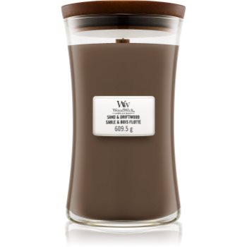 Black Friday 2022 Woodwick Sand & Driftwood lumânare parfumată cu fitil din lemn