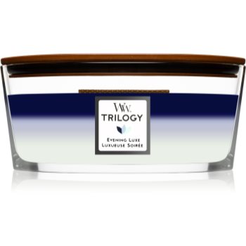 Black Friday Woodwick Trilogy Evening Luxe lumânare parfumată cu fitil din lemn (hearthwick)