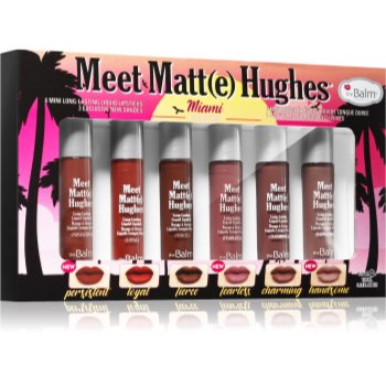 Black Friday theBalm Meet Matt(e) Hughes Mini Kit Miami set de rujuri lichide (pentru un efect de lunga durata)